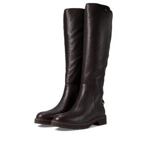 Cole Haan Waterproof Greenwich Women's Tall Boot Dark Coffee Leather/Antique 8 M